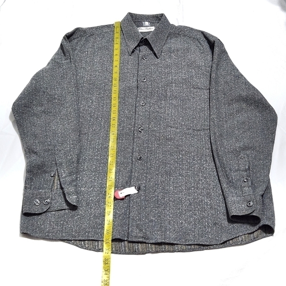 Vintage Klauss Boehler Kollektion Tweed Gray Dress Shirts - Picture 4 of 10